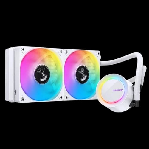 jonsbo tg 240 argb 240mm cpu cooler white front