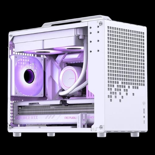 jonsbo z20 mesh m atx gaming case white installed