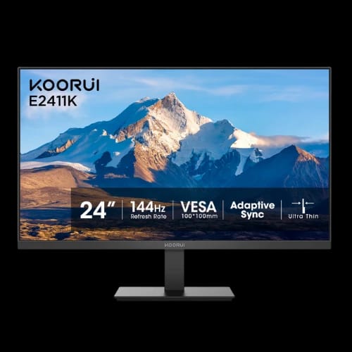 koorui e2411k 24 inch ips fhd 144hz gaming monitor