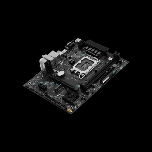 maxsun ms h610m 666 wi fi 6 motherboard angled