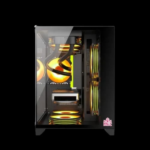 monarch mystery box x5 desktop gaming case black 2