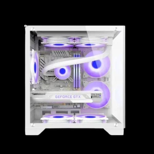 monarch mystery box x5 desktop gaming case white 2