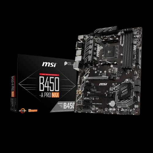 msi b450 a pro max amd am4 motherboard