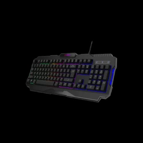 msi forge gk100 wired rgb gaming keyboard angled