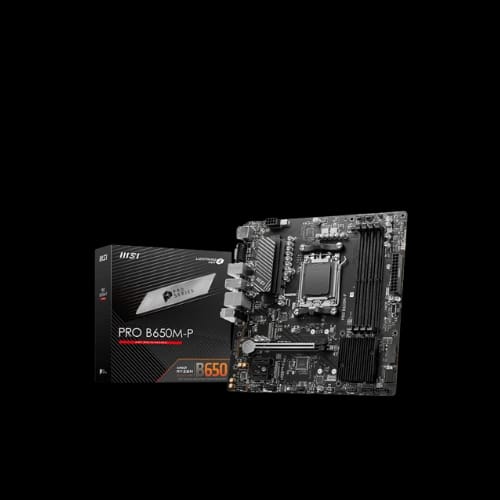 msi pro b650m p ddr5 amd am5 matx motherboard