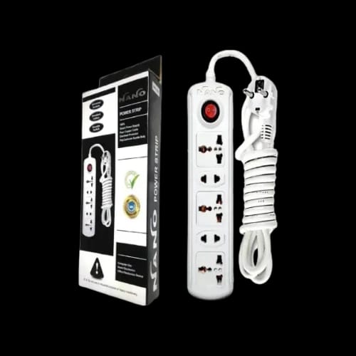 nano nps 205 5 port 2 pin white power strip