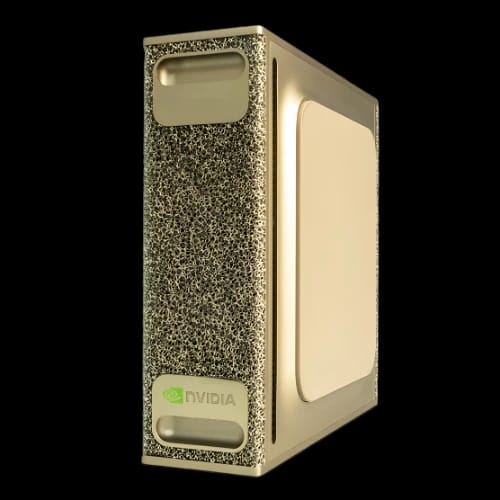 nvidia dgx spark gpu powered ai workstation side