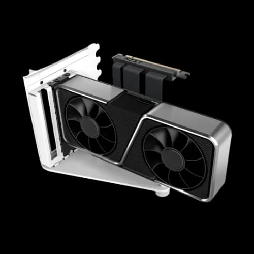 nzxt ab rh175 w1 vertical gpu mounting kit white 3