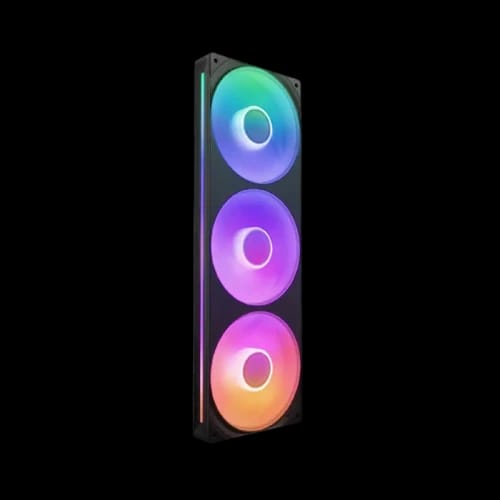 nzxt f360 rgb core 360mm single casing fan black