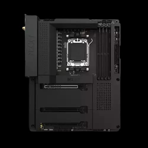 nzxt n7 b650e am5 atx amd gaming motherboard black