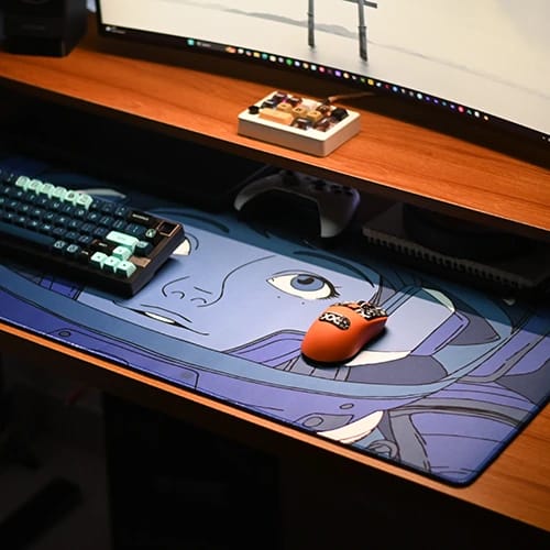 pcb astro dreams mouse pad full desk setup view