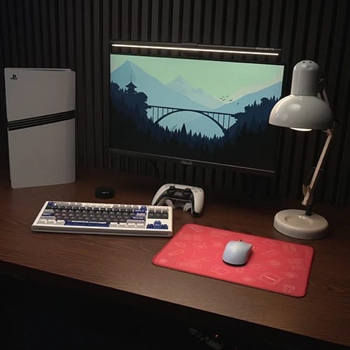 pcb base v2 red mouse pad best gameing view