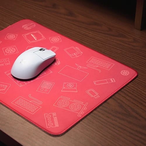 pcb base v2 red mouse pad with mouse