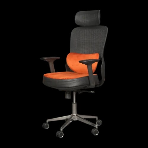 pcb ergo ease chair black orange premium look