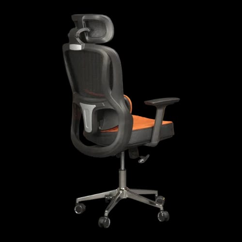 pcb ergo ease chair black orange right back view