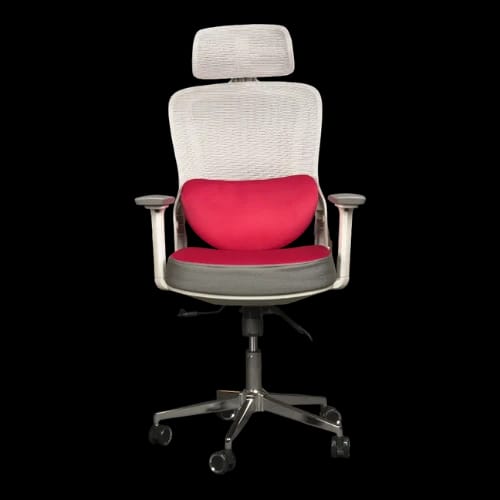 pcb ergo ease chair grey velvet red