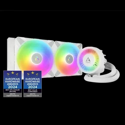 arctic liquid freezer iii 280 a rgb aio cpu water cooler white-1