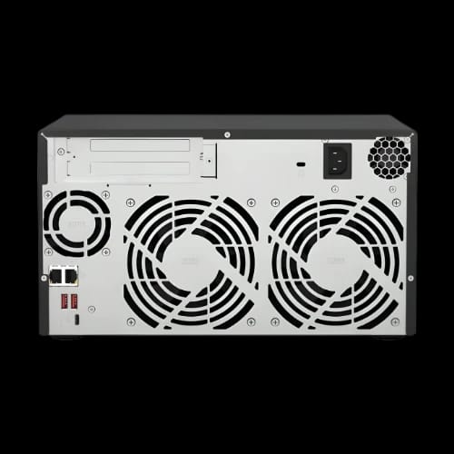 qnap ts 873a 8g 8 bays nas storage back