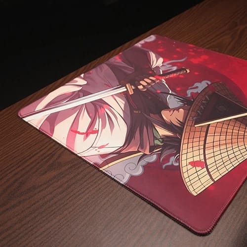 red samurai mouse pad full look