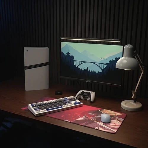 red samurai mouse pad gaming full setup 1