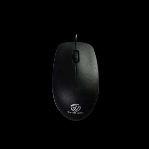 revenger rm24 black wired optical mouse