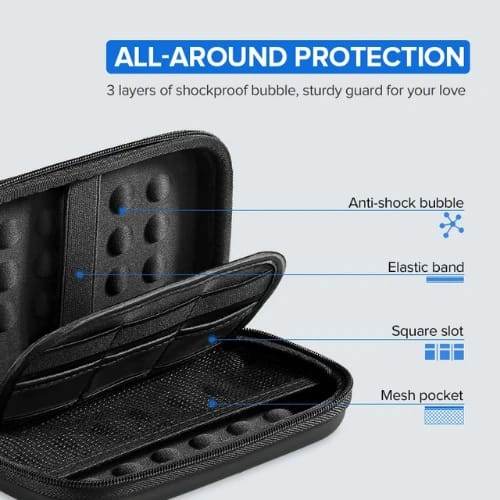 ugreen lp128 external hard drive carry bag round