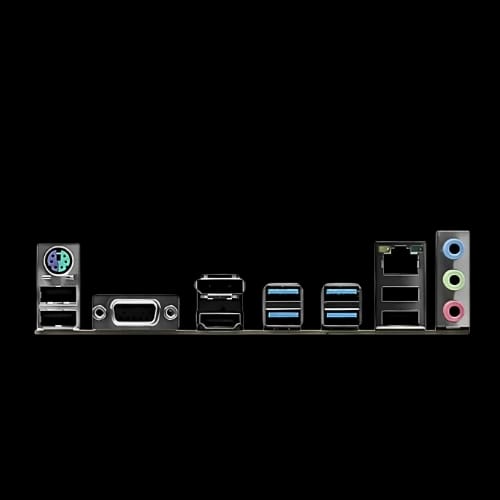 unika b450m pro ddr4 amd motherboard ports