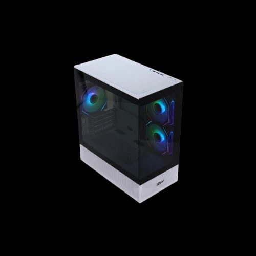 virtu h50w gold gaming case whiteblack 2