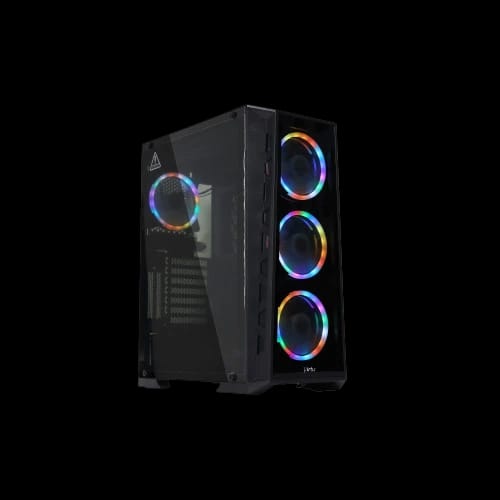 virtu mi2w argb gaming case black