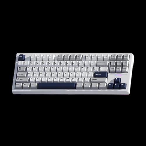 weikav wk87 tri mode mechanical keyboard dark blue