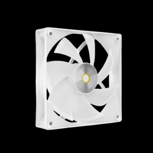 white cooling fan for liquid cpu cooler radiator