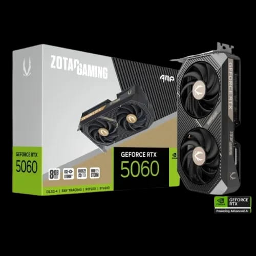 zotac geforce rtx 5060 amp 8gb gddr7 graphics card