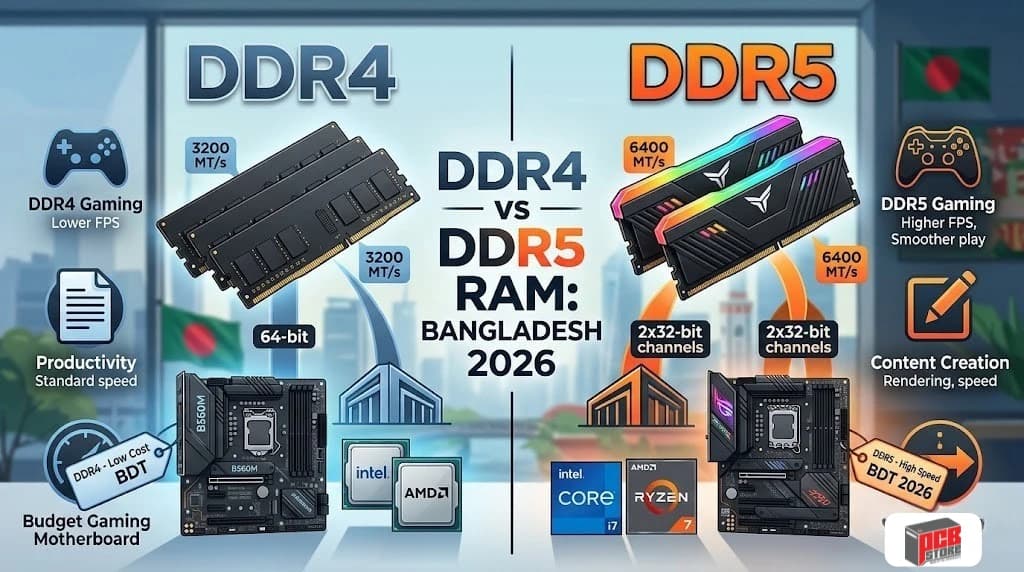 DDR4 vs DDR5 RAM: Which RAM Should You Choose for Your PC Build?