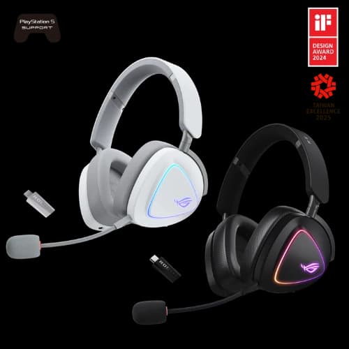 ASUS ROG Delta II (A701) Tri-Mode RGB Wireless Gaming Headset