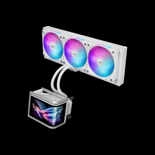 ASUS ROG Ryuo IV SLC 360 ARGB 360mm AIO Liquid CPU Cooler With Display (White)