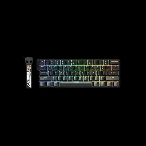 DAREU EK60 HE 8000Hz Hot Swappable Rapid Trigger Mechanical Keyboard (Black Fire Switch, Black Keycaps)