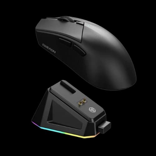 EWEADN GS01 Pro Wireless Gaming Mouse With Charging Dock (Black)