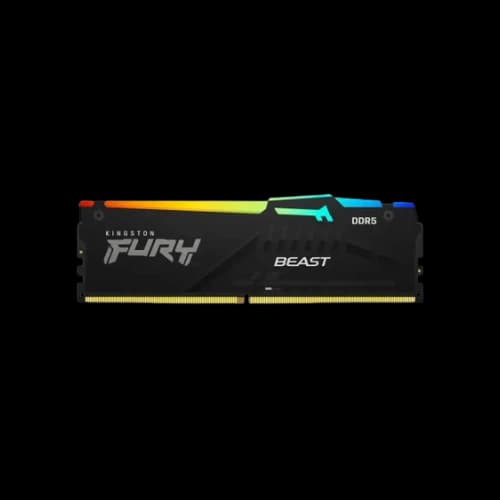 Kingston FURY Beast RGB 16GB DDR5 6000Mhz Desktop RAM CL30 (Black)