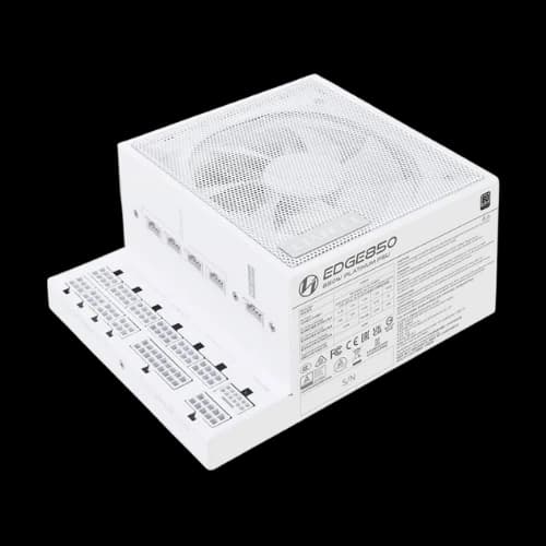 Lian Li EDGE 850 850W PG5 Full Modular 80 Plus Platinum Certified Power Supply (White)