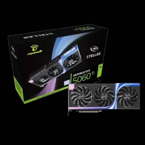 Manli Black Stellar GeForce RTX 5060 Ti OC 16GB GDDR7 Graphics Card