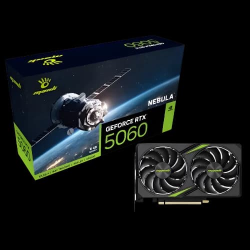 Manli Nebula GeForce RTX 5060 8GB GDDR7 Graphics Card (Twin Cooler)