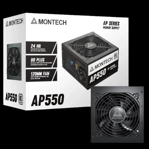 Montech AP550 550W 80+ White Certified Non Modular ATX Power Supply
