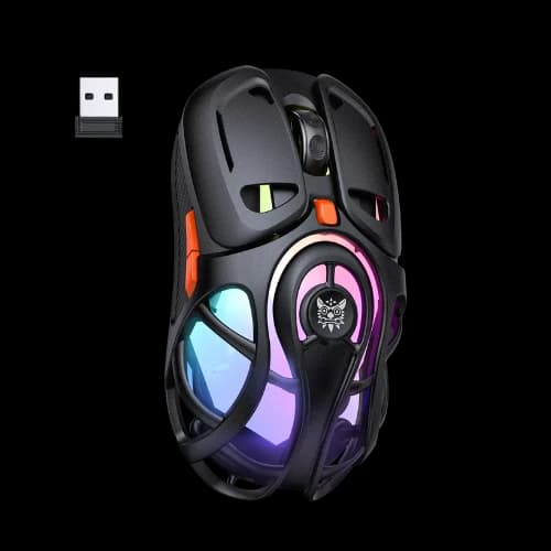 Onikuma DM02 Honeycomb Tri-Mode RGB Wireless Gaming Mouse