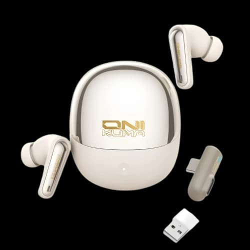 ONIKUMA TX610 ANC Dual-Mode Wireless Gaming Earbuds (Pink)