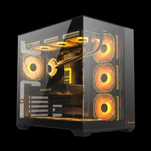 PC Power ICEBERG STEALTH PP-GS605 BK ATX Desktop Gaming Case