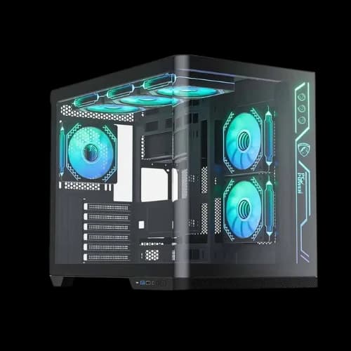 PC Power PG-H650 Iceland Edge BK Mid Tower Black ATX Gaming Desktop Case