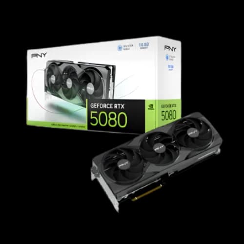 PNY NVIDIA GeForce RTX 5080 Triple Fan 16GB GDDR7 Graphics Card