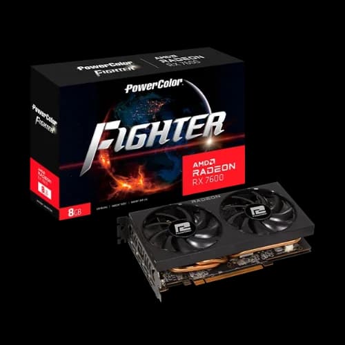 PowerColor Fighter AMD Radeon RX 7600 8GB GDDR6 Graphics Card