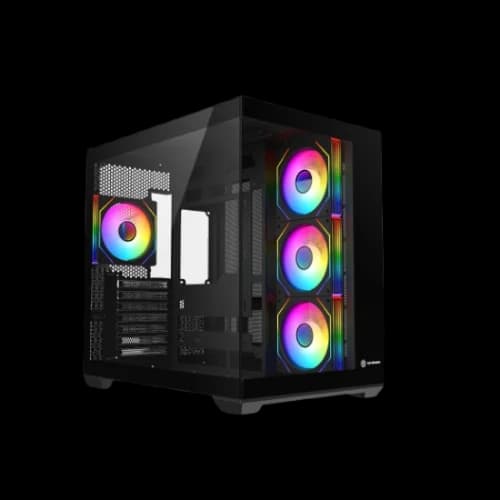 Revenger AIR SPACE BTF 4 ARGB Infinity Fan ATX Gaming Casing (Black)