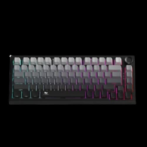 T-Wolf K81 RGB Tri-Mode Wireless Mechanical Keyboard (Crystal Black)